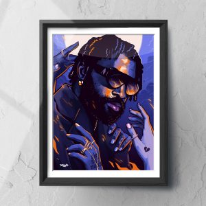 dessin damso portrait